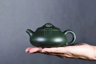 《漢棠石瓢》紫砂壺宜興實力派名家純手工民國綠石瓢泡茶壺
